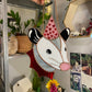 Heart Opossum Stained Glass Suncatcher