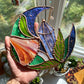 Autumn Amethyst Stained Glass Suncatcher