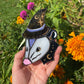 Mini Purple Wizard Opossum Stained Glass Suncatcher