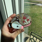 Mini Mushroom Opossum Stained Glass Ornament