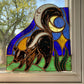 Wizard Skunk Stained Glass Corner Piece