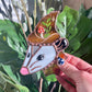 Mini Garden Wizard Opossum Suncatcher