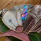 Crystal Guardian Opossum Stained Glass Suncatcher