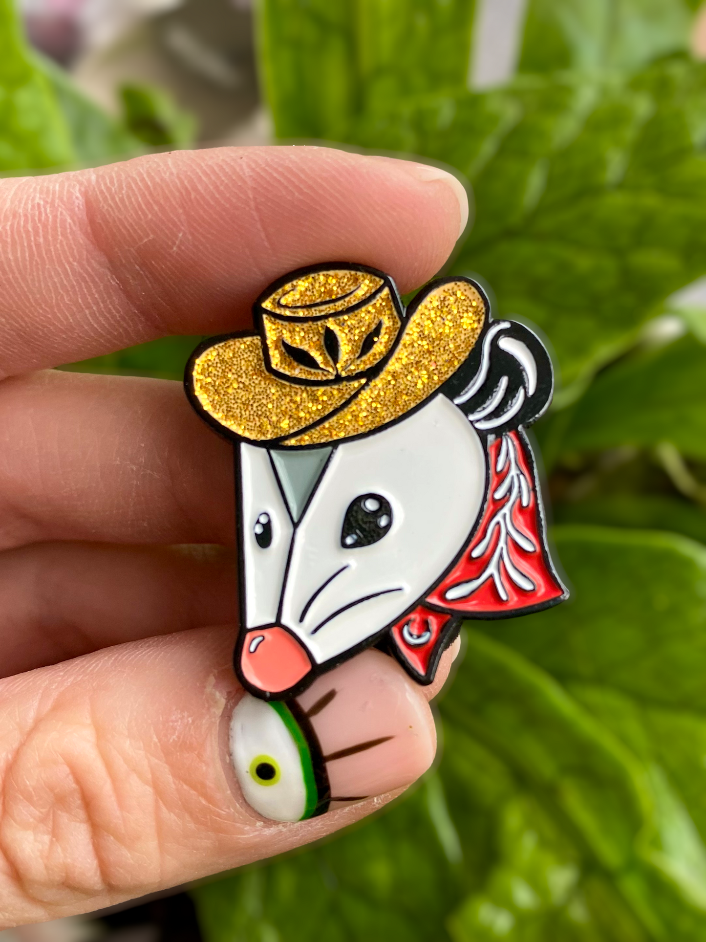Cowboy Opossum Enamel Pin