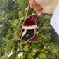 Santa Skunk Stained Glass Ornament