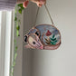 Mushroom Opossum Stained Glass Ornament