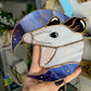 Amethyst Crescent Moon Opossum Suncatcher