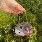 Mini Mushroom Opossum Stained Glass Ornament