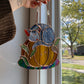 Pumpkin Cat Suncatcher- Grey