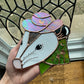 Green Cowboy Opossum Suncatcher