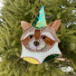 Wizard Raccoon Stained Glass Suncatcher