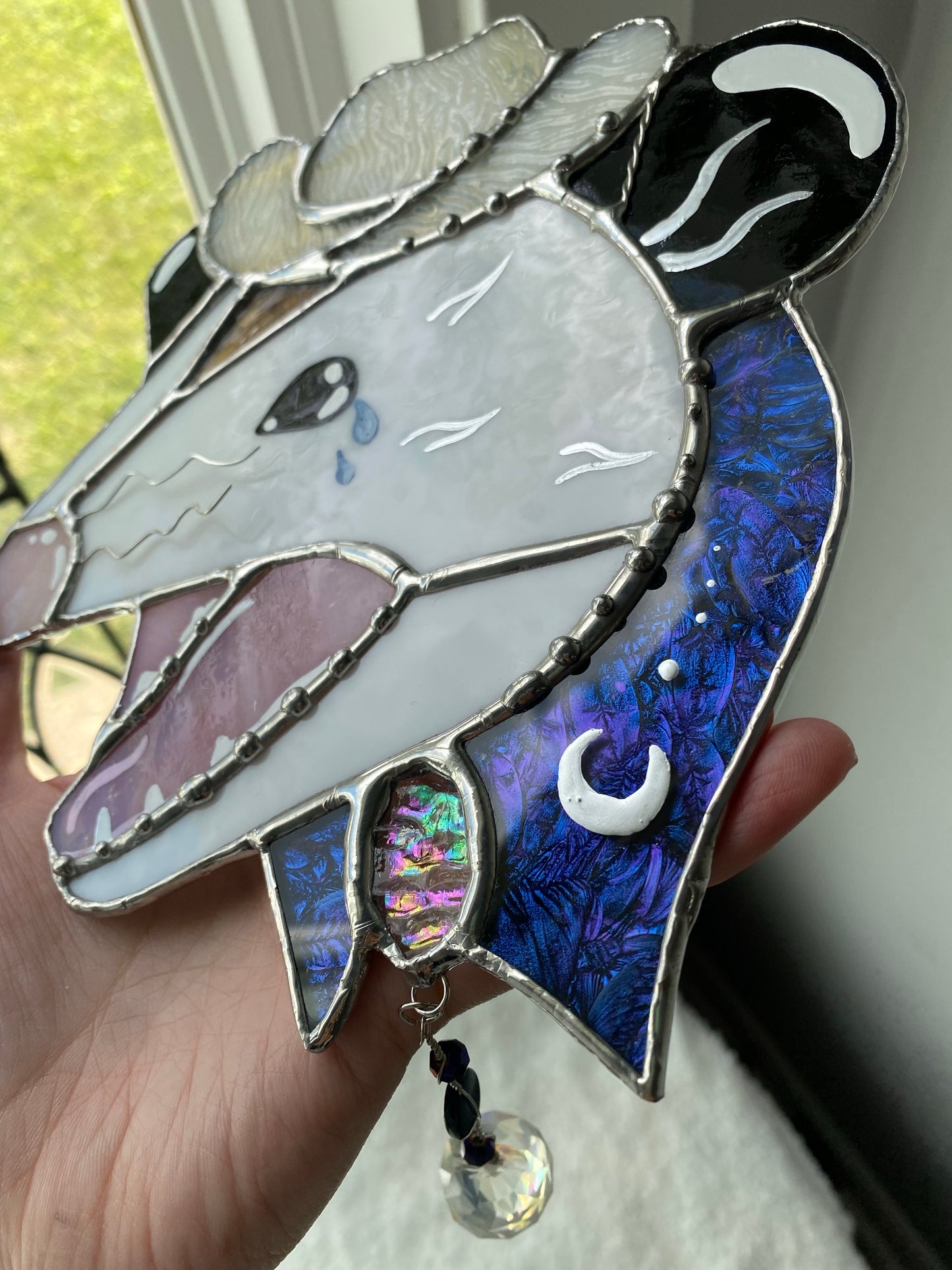 Stained Glass Space Cowboy Opossum