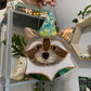 Wizard Raccoon Stained Glass Suncatcher