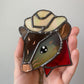 Mini Cowboy Squirrel Suncatcher