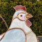 Chicken Stained Glass Suncatcher