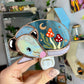 Mushroom Opossum Stained Glass Night Light