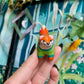 Fox with Mushroom Sweater Figurine