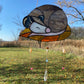 Fall Leaf Opossum Stained Glass Suncatcher
