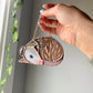 Gold Leaf Opossum Stained Glass Ornament