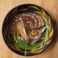 Sleeping Fawn Painted Terracotta Dish