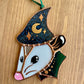 Mini Space Wizard Opossum Suncatcher