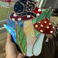 Mushroom Cat Suncatcher