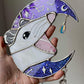 Van Gogh Crescent Moon Opossum Suncatcher