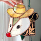 Golden Cowboy Opossum Suncatcher