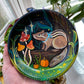 Fall Chipmunk Painted Terracotta Dish