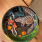 Fall Chipmunk Painted Terracotta Dish