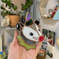 Mini Wizard Opossum Stained Glass Ornament