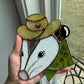 Green Cowboy Opossum Suncatcher