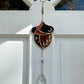 Golden Acorn Stained Glass Suncatcher- Yellow