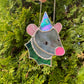 Blue and Gray Wizard Ray Mini Stained Glass Suncatcher