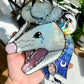 Stained Glass Space Cowboy Opossum