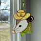 Green Cowboy Opossum Suncatcher