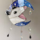 Van Gogh Crescent Moon Opossum Suncatcher