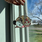 Mini Mushroom Opossum Stained Glass Ornament