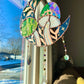 Emerald Green Mushmoon Stained Glass Suncatcher
