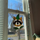 Wizard Raccoon Stained Glass Suncatcher