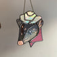 Mini Cowboy Squirrel Suncatcher