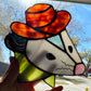 Green Cowboy Opossum Suncatcher