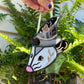 Mini Green Wizard Opossum Stained Glass Suncatcher