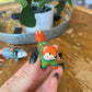 Fox with Mushroom Sweater Figurine