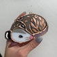 Gold Leaf Opossum Stained Glass Ornament