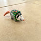 Opossum with Mushroom Sweater Figurine
