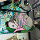 Crystal Guardian Opossum Stained Glass Suncatcher