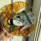 Sunkissed Opossum Moon Suncatcher