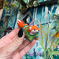 Fox with Mushroom Sweater Figurine