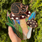 Mushroom Cat Suncatcher